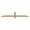 Ekena Millwork Eugene Smooth Timber Gable Bracket, Western Red Cedar, 72"W x 12"H x 3 1/2"D x 3 1/2"F, 4/12 Pitch GBW072X12X0404EUG00SWR - alternate 1
